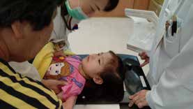 放射治療檯上勇敢的吳小妹